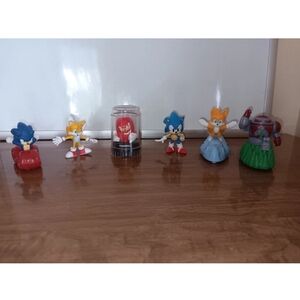 Sonic the Hedgehog -3" figures Lot Of 6